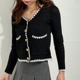 モノトーンニットカーディガン ショートトップス ニット カーディガン | marcydorn | 詳細画像23