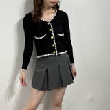 モノトーンニットカーディガン ショートトップス ニット カーディガン | marcydorn | 詳細画像5