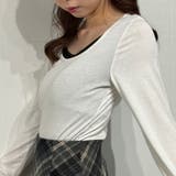 レイヤードタッチトップス カットソー ロングTシャツ | marcydorn | 詳細画像8 