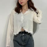 ホワイト | とろみメロウショートカーデ カーディガン | marcydorn