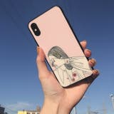 ピンク | スマホケース ポイントカラー ネイルガール イラスト iPhoneケース | marcydorn