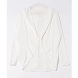 17ホワイト（UV） | ボレロ風ライトスウェットフーディーカーディガン ドルマンパーカー レディース | and it 