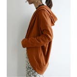 20ダークオレンジ（UV） | ボレロ風ライトスウェットフーディーカーディガン ドルマンパーカー レディース | and it 