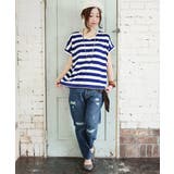 もちもちストレッチVネックカットソー【M】【L】(レディース 半袖 カットソー | and it  | 詳細画像23 