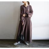 前ボタンフレアダブルガーゼワンピース【M】【L】レディース 春秋冬 ワンピース | and it  | 詳細画像4 