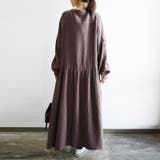 前ボタンフレアダブルガーゼワンピース【M】【L】レディース 春秋冬 ワンピース | and it  | 詳細画像6 