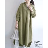 選べる2type!スキッパー&ベーシック 長袖ロングシャツワンピース ♪ | and it | 詳細画像12