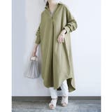 4カ-キ/スキッパ- | 選べる2type!スキッパー&ベーシック 長袖ロングシャツワンピース ♪ | and it