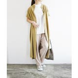 ライトベージュ | ナチュラルコットンボタンシャツワンピース レディース シャツワンピ | and it