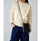 オフホワイト | 洗えるロールネック配色ニット ニット レディース | and it