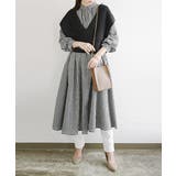 C9951ブラック×クリーム(終了) | エミュラル emural ゆるコットンロングシャツワンピースレディース | and it