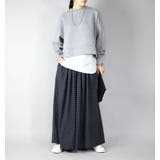 C3894ネイビーグレー | ワイドパンツ レディース エミュラル | and it 