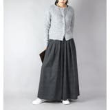 C9995ブラック×スモークグレー | ワイドパンツ レディース エミュラル | and it 