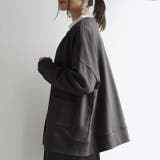 スモーキーグレー | ミニ裏毛ワイドカーディガン カーディガン レディース | and it 