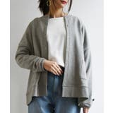 杢グレー | ミニ裏毛ワイドカーディガン カーディガン レディース | and it 
