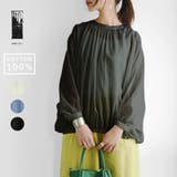 コットンボイルギャザードルマンブラウス ブラウス レディース | and it | 詳細画像1