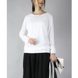 11オフホワイト | のびのびストレッチシンプルロングカットソー トップス ロンティー | and it 