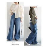 レースポケット ワイドデニムパンツ レディース | and it | 詳細画像11