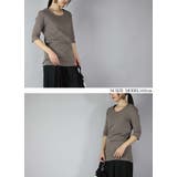 【M~LL】日本製5分袖スムースコットンロングカットソー ♪ レディース | and it | 詳細画像18