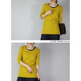 【M~LL】日本製5分袖スムースコットンロングカットソー ♪ レディース | and it | 詳細画像2