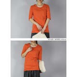 【M~LL】日本製5分袖スムースコットンロングカットソー ♪ レディース | and it | 詳細画像8