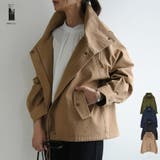 スタンドカラードルマンモッズジャケット レディース 春 | and it | 詳細画像1