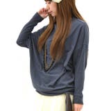 216チャコールグレー | シンプルカラーゆったりドルマンカットソー | and it