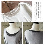 【M～4L】スムースコットンフェイクレイヤードくしゅくしゅシャーリングカットソー… | and it  | 詳細画像12 