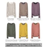 【M～4L】スムースコットンフェイクレイヤードくしゅくしゅシャーリングカットソー… | and it  | 詳細画像19 