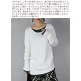 【M～4L】スムースコットンフェイクレイヤードくしゅくしゅシャーリングカットソー… | and it  | 詳細画像6 