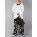 【M～4L】スムースコットンフェイクレイヤードくしゅくしゅシャーリングカットソー… | and it  | 詳細画像7 