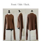 くしゅくしゅロングロングリブスリーブプルオーバーレディース 秋冬 トップス | and it  | 詳細画像13 