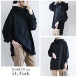 【and it_】くしゅネックスウェットロングパーカープルオーバー ♪ | and it  | 詳細画像13 