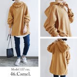 【and it_】くしゅネックスウェットロングパーカープルオーバー ♪ | and it  | 詳細画像8 