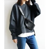 41チャコール | プルオーバー レディース ダンボールニットワイドプルオーバー | and it 