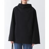 51ブラック/ボトルネック | 選べる2type！裏起毛あったかトップスベルスリーブ トップス 裏起毛 | and it 