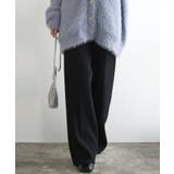 51ブラック | セミワイドリブニットパンツ パンツ レディース | and it 