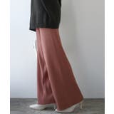 28ダスティピンク | セミワイドリブニットパンツ パンツ レディース | and it 