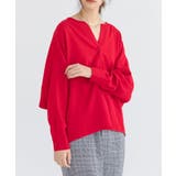 58レッド | スキッパーヘンリードルマントップス トップス レディース | and it