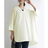 12オフホワイト | 防汚加工スキッパードルマンビッグシャツ シャツ レディース | and it 