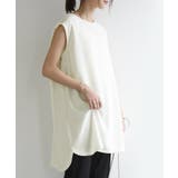 12オフホワイト | 防汚加工ノースリーブチュニック ブラウス レディース | and it 