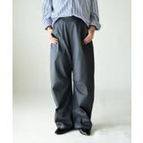 41チャコールグレー | ゆるっくす バレルレッグ パンツ | and it