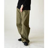 35カーキ | ゆるっくす バレルレッグ パンツ | and it