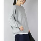 31杢グレー | ドルマンスリーブコットンニット ニット レディース | and it