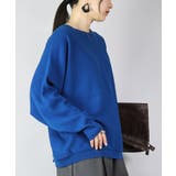 34ブルー | ドルマンスリーブコットンニット ニット レディース | and it