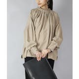 22モカベージュ | モチコさんコラボ家事ラク2wayブラウス ブラウス レディース | and it