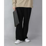 51ブラック | モチコさんコラボ下半身すっきり着圧ストレートパンツ パンツ レディース | and it