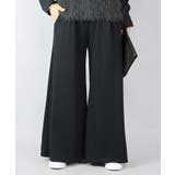 51ブラック | フレアスカート風裏シャギーワイドパンツ パンツ レディース | and it 