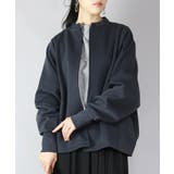 61チャコール | ダンボールニットゆったりこなれフルジップトップス トップス レディース | and it