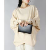 12バニラ | ダンボールニット前後2wayバンザイドルマン トップス レディース | and it